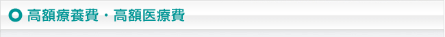高額療養費・高額医療費
